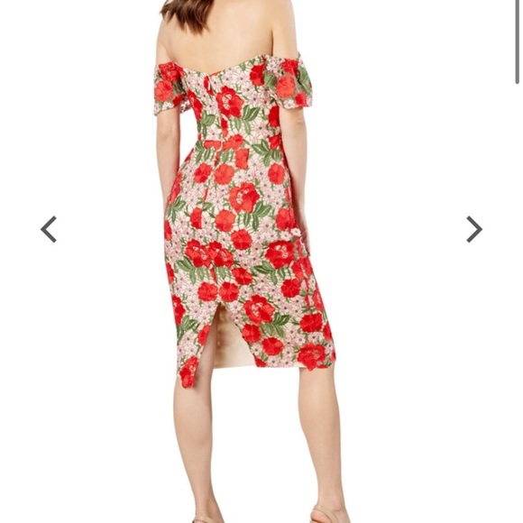 Dress the Population Tara off the shoulder dress size L - Picture 3 of 16